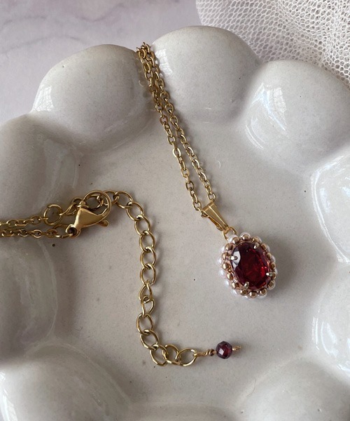 mallelabrocante/マルラブロカント】宝石質ガーネットと