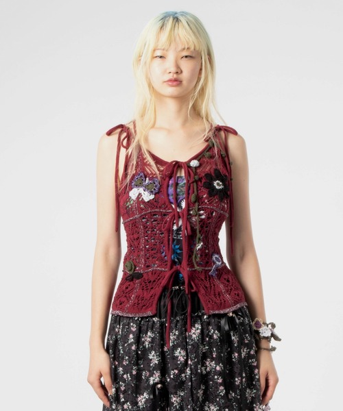 rurumu: キャミソール 新品 rurumu:（ルルムウ）の「rurumu:/ルルムウ/fairy grunge lace up
