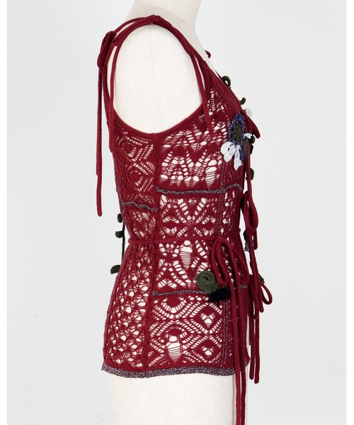 rurumu 縷縷夢兎　ghost motif crochet camisole rurumu:（ルルムウ）の「rurumu:/ルルムウ/ghost motif crochet