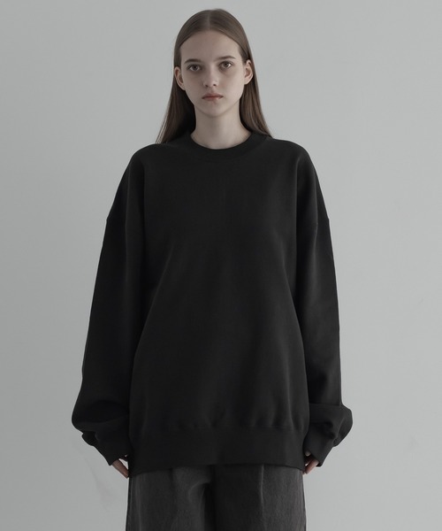 remer(リメール)の「loose basic oversize sweat / ルーズベーシックオーバーサイズスウェット(スウェット・メンズ・マスタード/グレー/ブルー/ブラック・X-SMALL/SMALL/MEDIUM/LARGE)」の6枚目の写真
