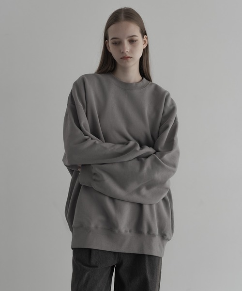 ルーズ オーバーサイズ 千鳥格子 バイカラ― スウェット Champion PULLOVER オーバーサイズ プルオーバー クルーネック