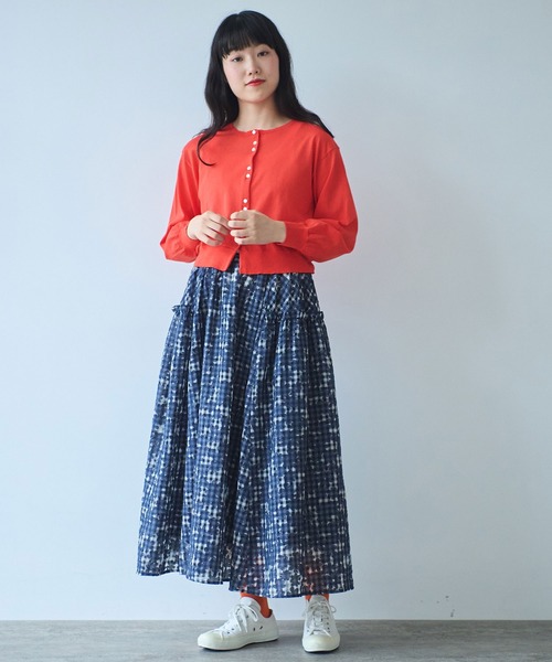 bulle de savon（ビュルデサボン）の「gingham×hana opal スカート