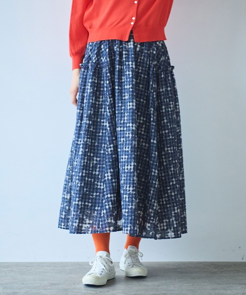 bulle de savon（ビュルデサボン）の「gingham×hana opal スカート