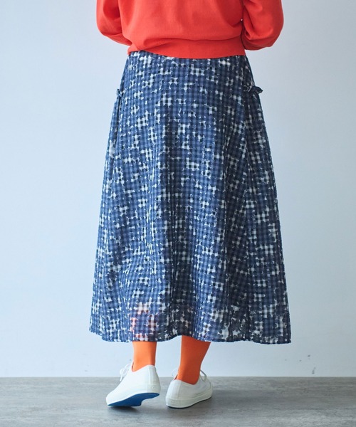 bulle de savon（ビュルデサボン）の「gingham×hana opal スカート