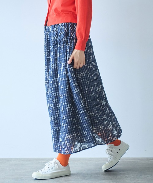 bulle de savon(ビュルデサボン)の「gingham×hana opal スカート bulle de savon(ビュルデサボン)の「gingham×hana opal スカート