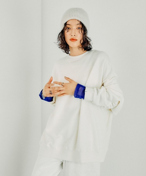 LEPSIM(レプシィム)の「畦編みラメニットビーニー 247806(ニットキャップ/ビーニー・レディース・グレー/アイボリー/ブラック・ONE SIZE)」の10枚目の写真