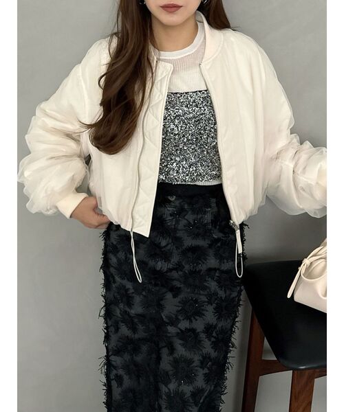 OUNNOUN(オウンノウン)の「【OUNNOUN】モチーフレースチュールタイトスカート(スカート・レディース・ミント/ホワイト/ブラック・MEDIUM/SMALL)」の7枚目の写真