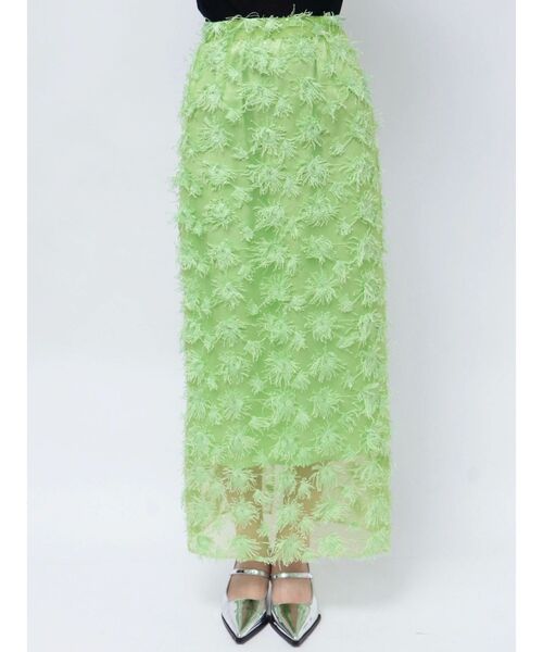 OUNNOUN(オウンノウン)の「【OUNNOUN】モチーフレースチュールタイトスカート(スカート・レディース・ミント/ホワイト/ブラック・MEDIUM/SMALL)」の12枚目の写真