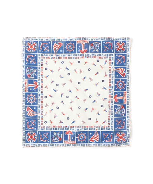 BINDU(ビンドゥー)の「【別注】BINDU / マリン バンダナ(バンダナ/スカーフ・レディース・ホワイト・ONE SIZE)」の1枚目の写真