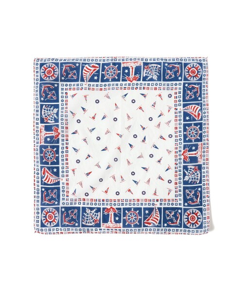 BINDU(ビンドゥー)の「【別注】BINDU / マリン バンダナ(バンダナ/スカーフ・レディース・ホワイト・ONE SIZE)」の3枚目の写真