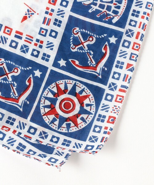 BINDU(ビンドゥー)の「【別注】BINDU / マリン バンダナ(バンダナ/スカーフ・レディース・ホワイト・ONE SIZE)」の4枚目の写真