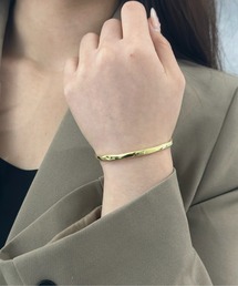 Burner(バーナー)の【OKUOKU 0909】ウェーブ デザイン シンプル バングル  oku-bangle-656291980635-7 Nn(バングル/リストバンド)