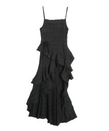 CALNAMUR | ROSE ASYMMETRIC HEM LONG OP/ローズアシンメトリーヘムロングワンピース(ワンピース)