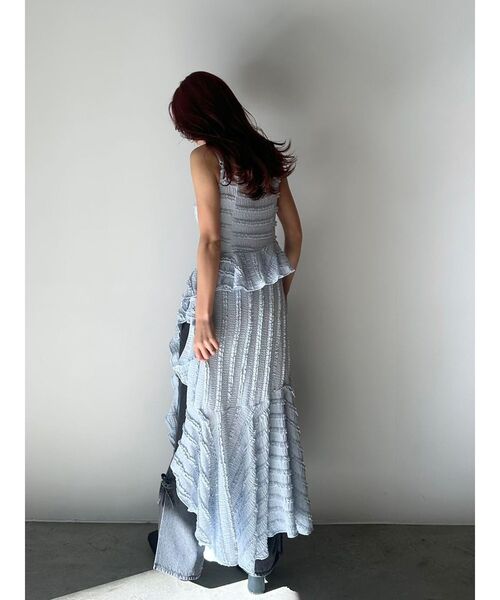 セール】ROSE ASYMMETRIC HEM LONG OP/ローズアシンメトリーヘムロング