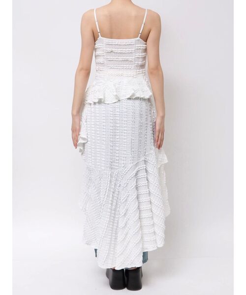 CALNAMUR(カルナムール)の「ROSE ASYMMETRIC HEM LONG OP/ローズアシンメトリーヘムロングワンピース(ワンピース・レディース・ブラック/ライトブルー/ホワイト・FREE)」の16枚目の写真