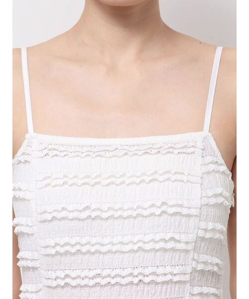 CALNAMUR(カルナムール)の「ROSE ASYMMETRIC HEM LONG OP/ローズアシンメトリーヘムロングワンピース(ワンピース・レディース・ブラック/ライトブルー/ホワイト・FREE)」の17枚目の写真