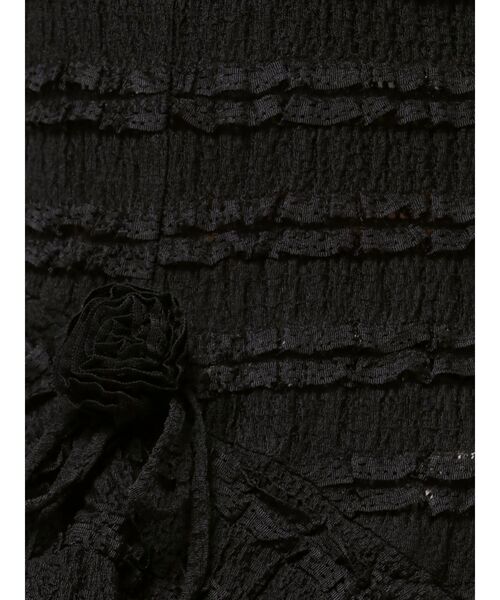 CALNAMUR(カルナムール)の「ROSE ASYMMETRIC HEM LONG OP/ローズアシンメトリーヘムロングワンピース(ワンピース・レディース・ブラック/ライトブルー/ホワイト・FREE)」の22枚目の写真