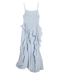 CALNAMUR（カルナムール）の「ROSE ASYMMETRIC HEM LONG OP/ローズアシンメトリーヘムロングワンピース（ワンピース）」