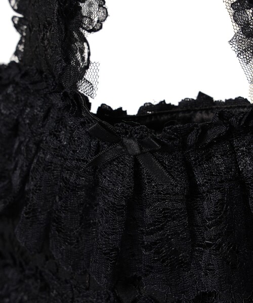 CAROLINA GLASER（カロリナ グレイサー）の「【COLLABORATION】Aya / レース トートBAG（トートバッグ・レディース・ホワイト系その他5/ピンク/ブラック・ONE SIZE）」の7枚目の写真