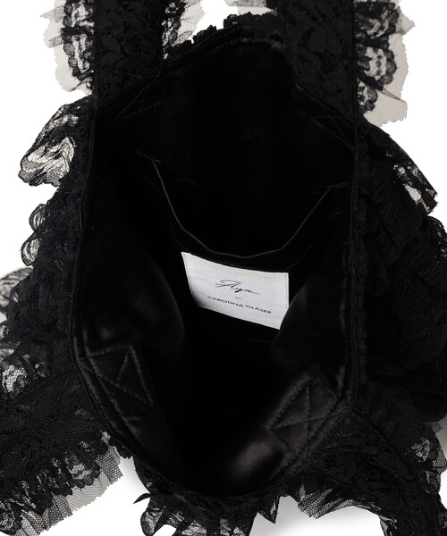 CAROLINA GLASER（カロリナ グレイサー）の「【COLLABORATION】Aya / レース トートBAG（トートバッグ・レディース・ホワイト系その他5/ピンク/ブラック・ONE SIZE）」の4枚目の写真
