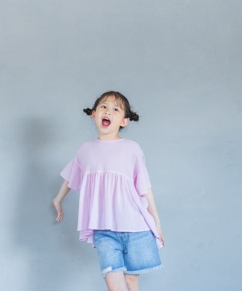 LOWRYS FARM（ローリーズファーム）の「デニムショートパンツ　259088（デニムパンツ・キッズ・ライトブルー/ブルー/ブラック・110cm/120cm/130cm/140cm/150cm）」の3枚目の写真