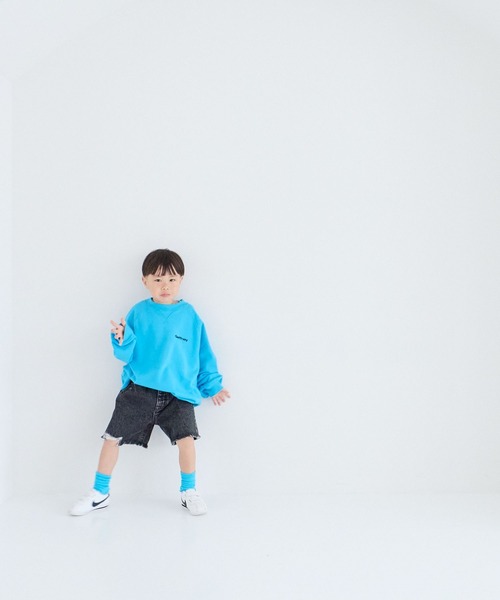 LOWRYS FARM（ローリーズファーム）の「デニムショートパンツ　259088（デニムパンツ・キッズ・ライトブルー/ブルー/ブラック・110cm/120cm/130cm/140cm/150cm）」の6枚目の写真