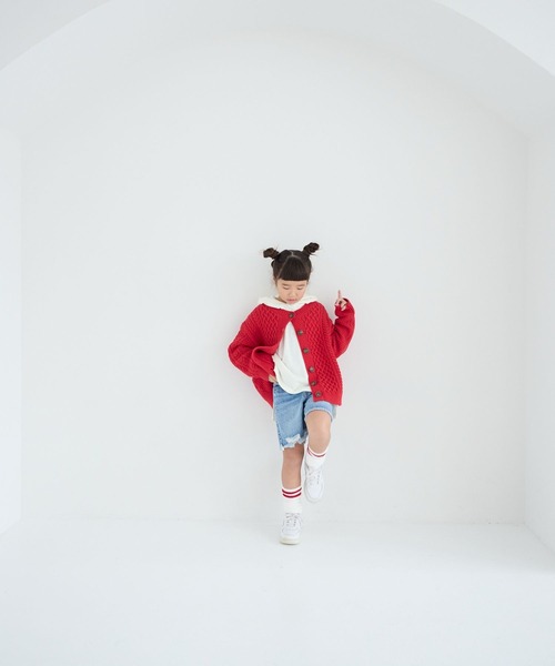 LOWRYS FARM（ローリーズファーム）の「デニムショートパンツ　259088（デニムパンツ・キッズ・ライトブルー/ブルー/ブラック・110cm/120cm/130cm/140cm/150cm）」の16枚目の写真