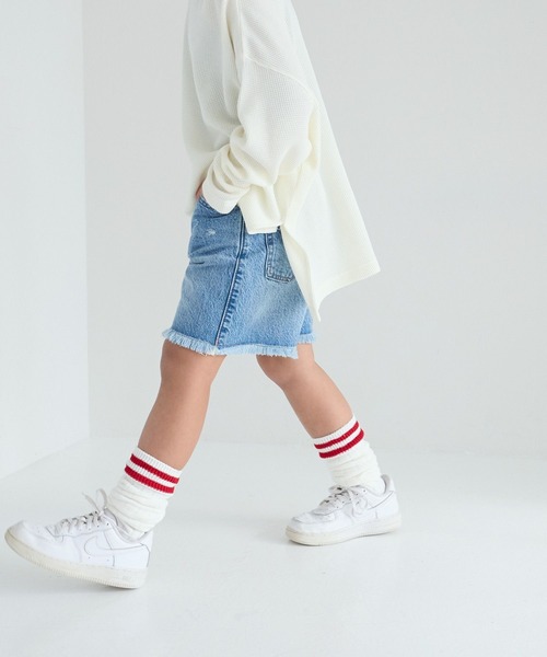 LOWRYS FARM（ローリーズファーム）の「デニムショートパンツ　259088（デニムパンツ・キッズ・ライトブルー/ブルー/ブラック・110cm/120cm/130cm/140cm/150cm）」の20枚目の写真