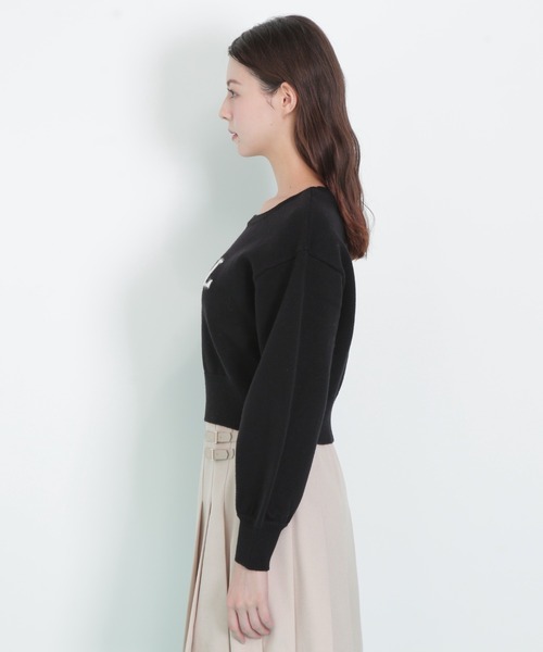 JILL by JILL STUART（ジルバイジルスチュアート）の「◇バリエ―ションジャガードロゴニット（ニット/セーター・レディース・ブルー/ホワイト系その他2/グレー/ブラック・FREE）」の12枚目の写真