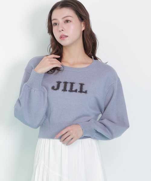 JILL by JILL STUART（ジルバイジルスチュアート）の「◇バリエ―ションジャガードロゴニット（ニット/セーター・レディース・ブルー/ホワイト系その他2/グレー/ブラック・FREE）」の8枚目の写真