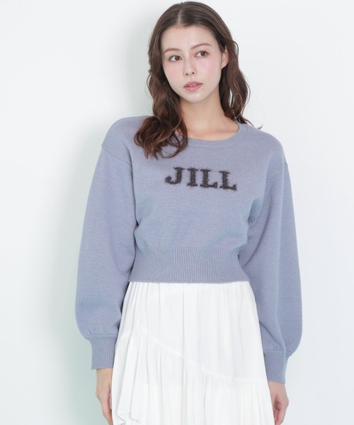 JILL by JILL STUART（ジルバイジルスチュアート）の「◇バリエ―ションジャガードロゴニット（ニット/セーター・レディース・ブルー/ホワイト系その他2/グレー/ブラック・FREE）」の9枚目の写真