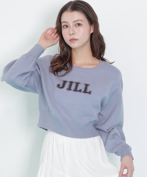 JILL by JILL STUART（ジルバイジルスチュアート）の「◇バリエ―ションジャガードロゴニット（ニット/セーター・レディース・ブルー/ホワイト系その他2/グレー/ブラック・FREE）」の10枚目の写真