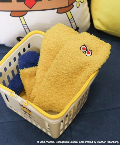 BAYFLOW（ベイフロー）の「【SpongeBob(スポンジ・ボブ)×BAYFLOW】ルームソックス（ソックス/靴下・レディース・イエロー/ピンク・0）」の7枚目の写真
