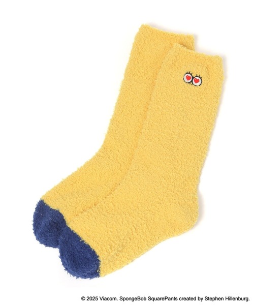 BAYFLOW（ベイフロー）の「【SpongeBob(スポンジ・ボブ)×BAYFLOW】ルームソックス（ソックス/靴下・レディース・イエロー/ピンク・0）」の9枚目の写真