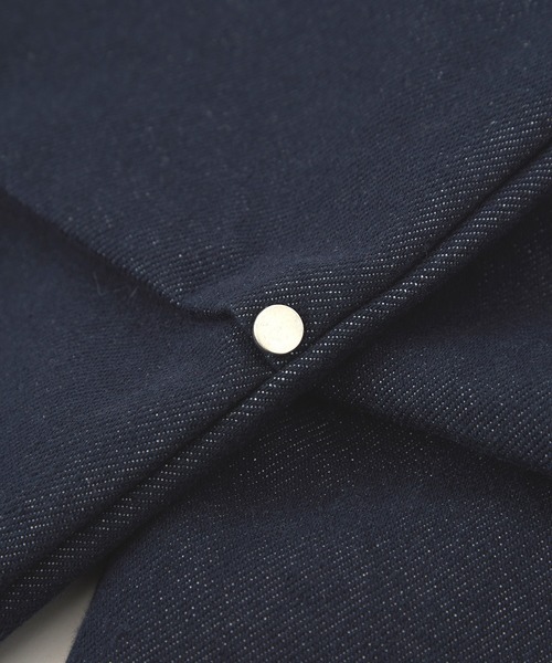 a.p.o.v.(エーピーオービー)の「a.p.o.v. ロングベルトタック変形バレルレッグワイドデニムパンツ(デニムパンツ・メンズ・ネイビー/ブラック/アイボリー・ONESIZE)」の11枚目の写真