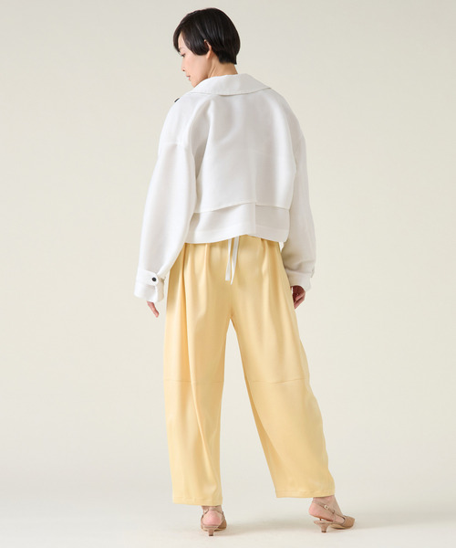 martinique（マルティニーク）の「ショートトレンチ（トレンチコート・レディース・ベージュ/ホワイト・FREE）」の12枚目の写真