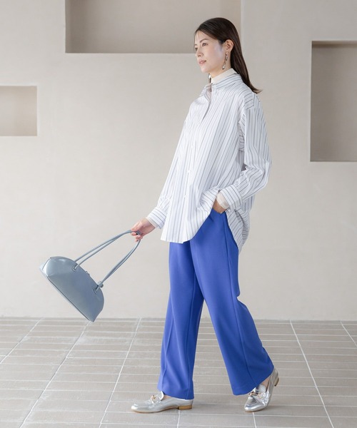 Elura（エルーラ）の「アイロンいらずレギュラーシャツ/253568（シャツ/ブラウス・レディース・ライトイエロー/ブラック系その他/ブルー/ライトブルー/ライトピンク/オレンジ/ベージュ/ネイビー・MEDIUM/SMALL/LARGE）」の11枚目の写真