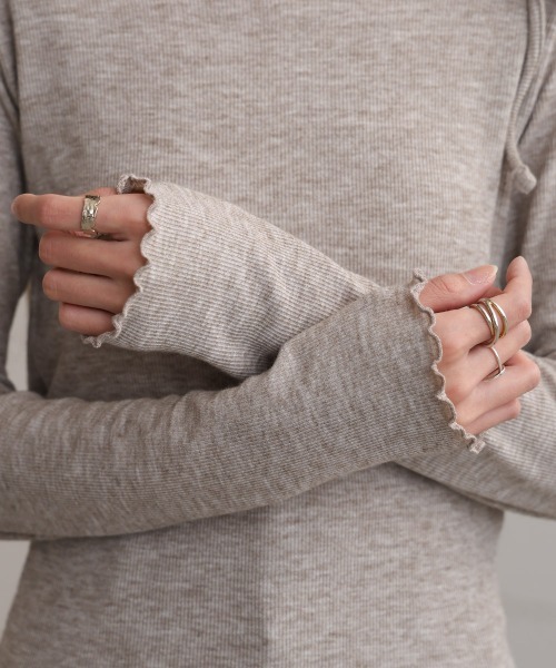 Bab（バブ）の「リボンメロートップス（Tシャツ/カットソー・レディース・オフホワイト/モカ/ブラック/グレー・M）」の11枚目の写真