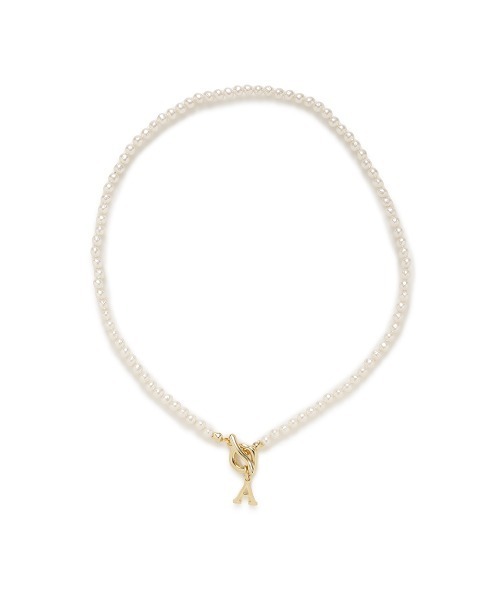 FRAY I.D(フレイアイディー)の「イニシャルパールネックレス(ネックレス・レディース・A/K/M/R/Y・FREE)」の2枚目の写真