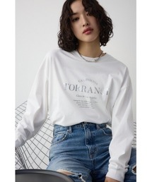 メタリックロゴロングTシャツ