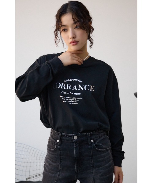 セール】メタリックロゴロングTシャツ（Tシャツ/カットソー