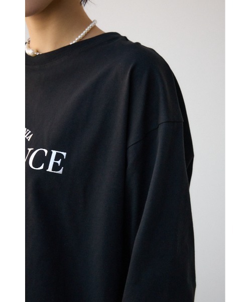AZUL by moussy(アズールバイマウジー)の「メタリックロゴロングTシャツ(Tシャツ/カットソー・レディース・オフホワイト/ブラック/スモークピンク・FREE)」の22枚目の写真