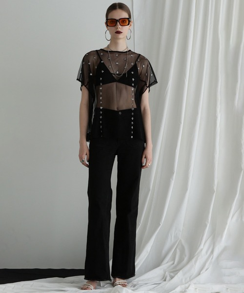 ROSE BUD（ローズバッド）の「チュールシアーブラウス（シャツ/ブラウス・レディース・ホワイト・ONE SIZE）」の13枚目の写真