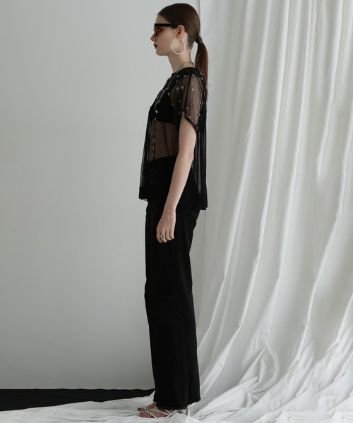 ROSE BUD（ローズバッド）の「チュールシアーブラウス（シャツ/ブラウス・レディース・ホワイト・ONE SIZE）」の14枚目の写真