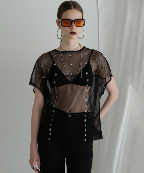 ROSE BUD（ローズバッド）の「チュールシアーブラウス（シャツ/ブラウス・レディース・ホワイト・ONE SIZE）」の16枚目の写真