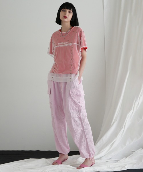 ROSE BUD（ローズバッド）の「チュールシアーブラウス（シャツ/ブラウス・レディース・ホワイト・ONE SIZE）」の2枚目の写真