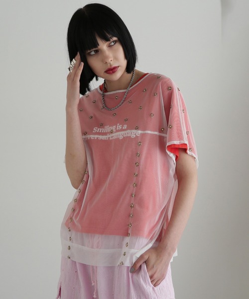 ROSE BUD（ローズバッド）の「チュールシアーブラウス（シャツ/ブラウス・レディース・ホワイト・ONE SIZE）」の5枚目の写真