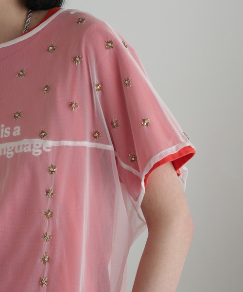 ROSE BUD（ローズバッド）の「チュールシアーブラウス（シャツ/ブラウス・レディース・ホワイト・ONE SIZE）」の9枚目の写真