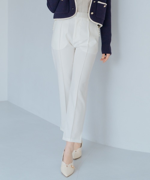 MISCH MASCH（ミッシュマッシュ）の「ポケットパールストレートパンツ（スラックス・レディース・ラベンダー/ホワイト/ブラック・S/M）」の18枚目の写真