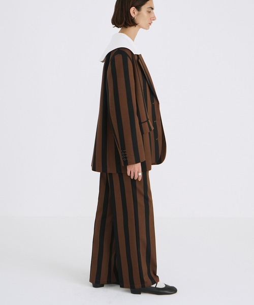 CLANE(クラネ)の「STRIPE CENTER CLEASE STRAIGHT PANTS(その他パンツ・レディース・ストライプ・1/0/2)」の6枚目の写真